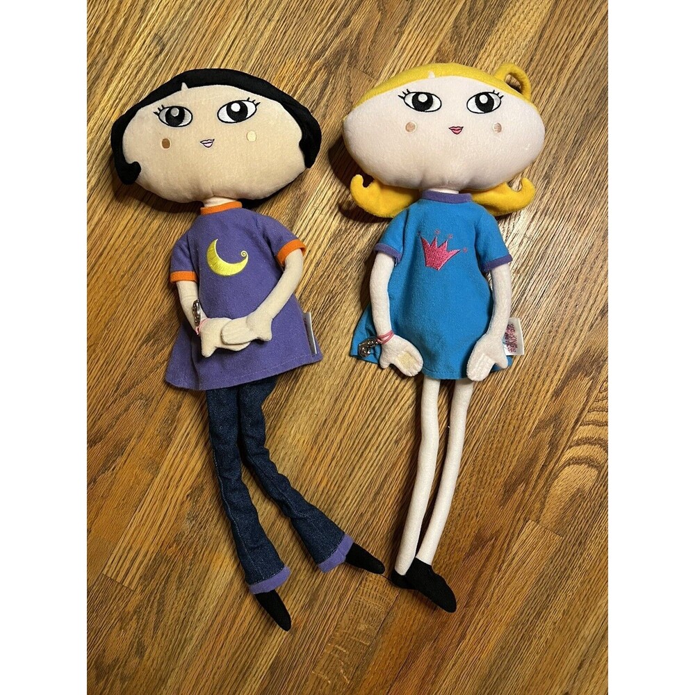 Lot Of 2 VTG 2000 She's Charmed and Dangerous Plush Doll IT'S A TWEEN THING TOY